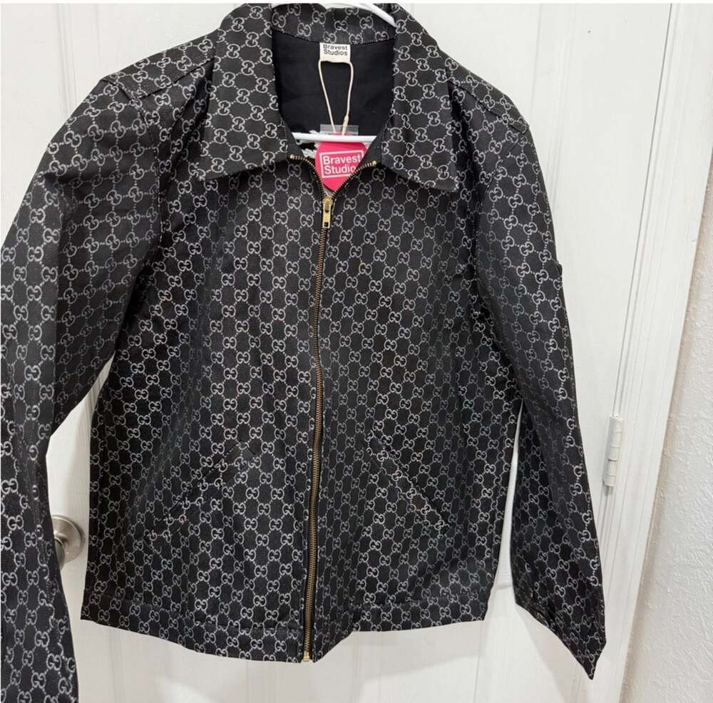 Bravest Studios rick ross Monogram Ribcage Zip Up Jacket